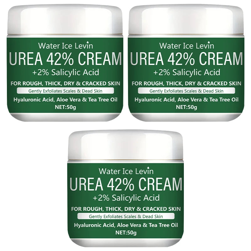 Crema Reparadora Pies y Manos 42% Urea + 2% Ácido Salicílico - Exfoliante Intensivo para Callos, Durezas y Talones Agrietados, Hidratación Profunda