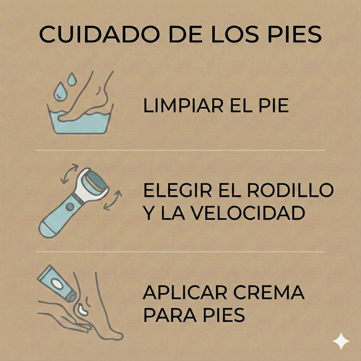 Lima Eléctrica de Pies Inalámbrica