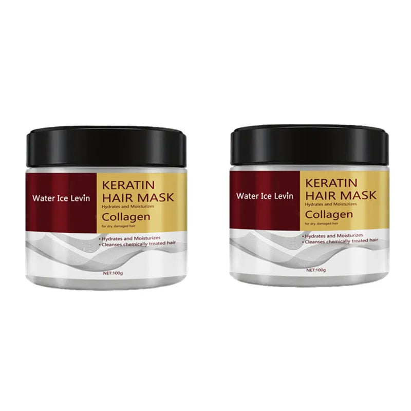 Mascarilla Capilar de Colágeno y Queratina - Reparación Intensiva de Daño y Frizz. Controla la Grasa e Hidrata. Cabello Suave y Liso.
