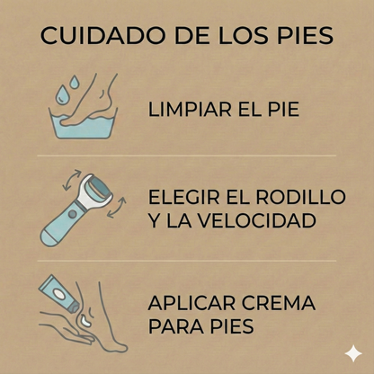 Lima Eléctrica de Pies Inalámbrica