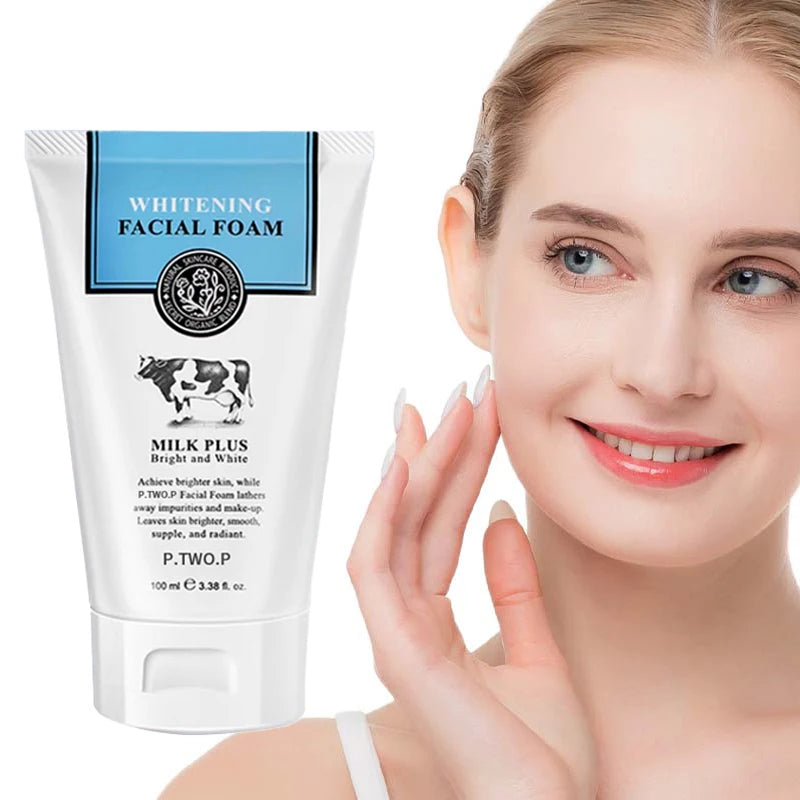 Limpiador Facial Blanqueador PTWOP (Espuma) - Limpieza Profunda, Control Grasa, Acné y Minimiza Poros. Hidratante y Exfoliante.