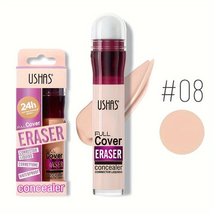 Corrector Líquido con Aplicador de Esponja - Cobertura Total de Ojeras, Acné y Manchas. Larga Duración e Hidratante.