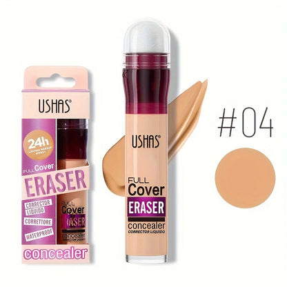 Corrector Líquido con Aplicador de Esponja - Cobertura Total de Ojeras, Acné y Manchas. Larga Duración e Hidratante.