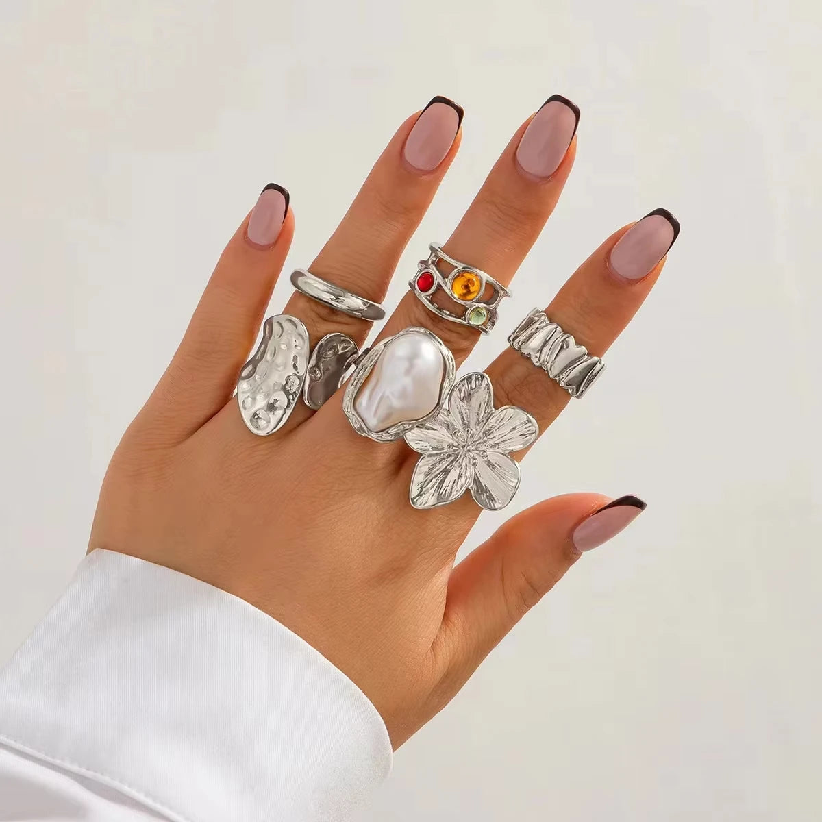 Conjunto Anillo Perla del Sol