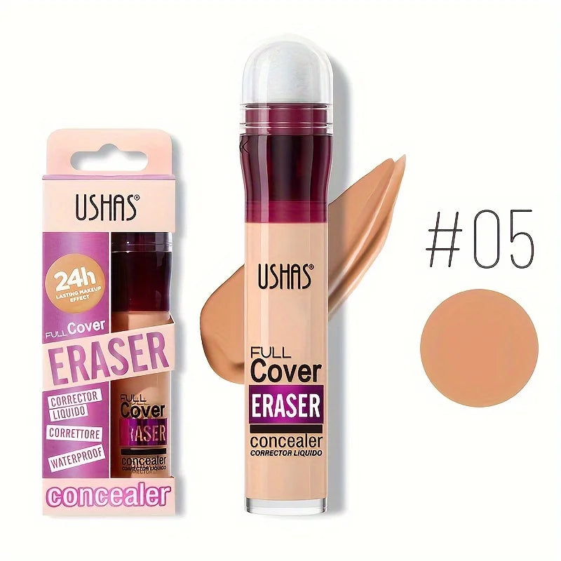Corrector Líquido con Aplicador de Esponja - Cobertura Total de Ojeras, Acné y Manchas. Larga Duración e Hidratante.