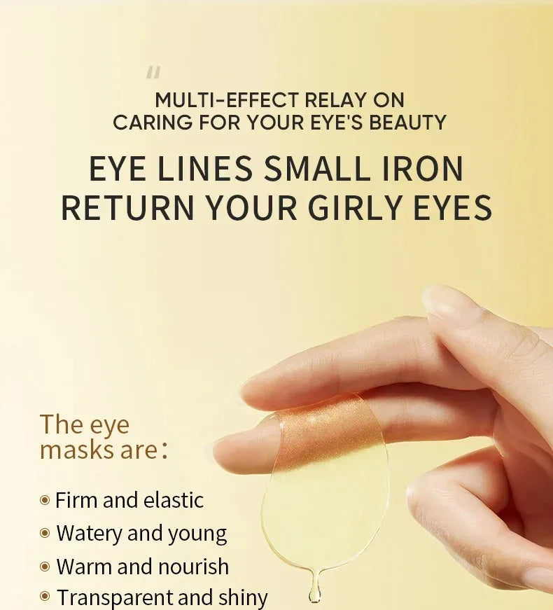 Parches para Ojos (60/120 Uds) con Aguacate y Oro - Tratamiento Hidratante y Reafirmante para Reducir Bolsas, Ojeras y Arrugas.