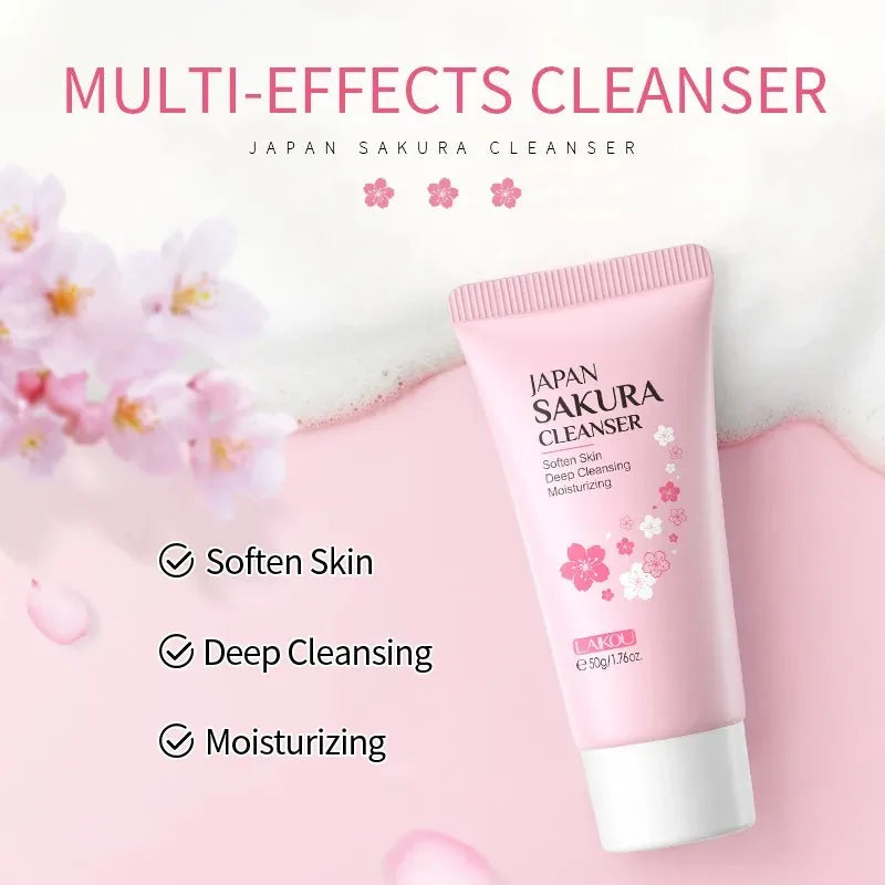 Laikou Sakura Whitening Facial Cleanser (Espuma/Leche Limpiadora Facial de Sakura)