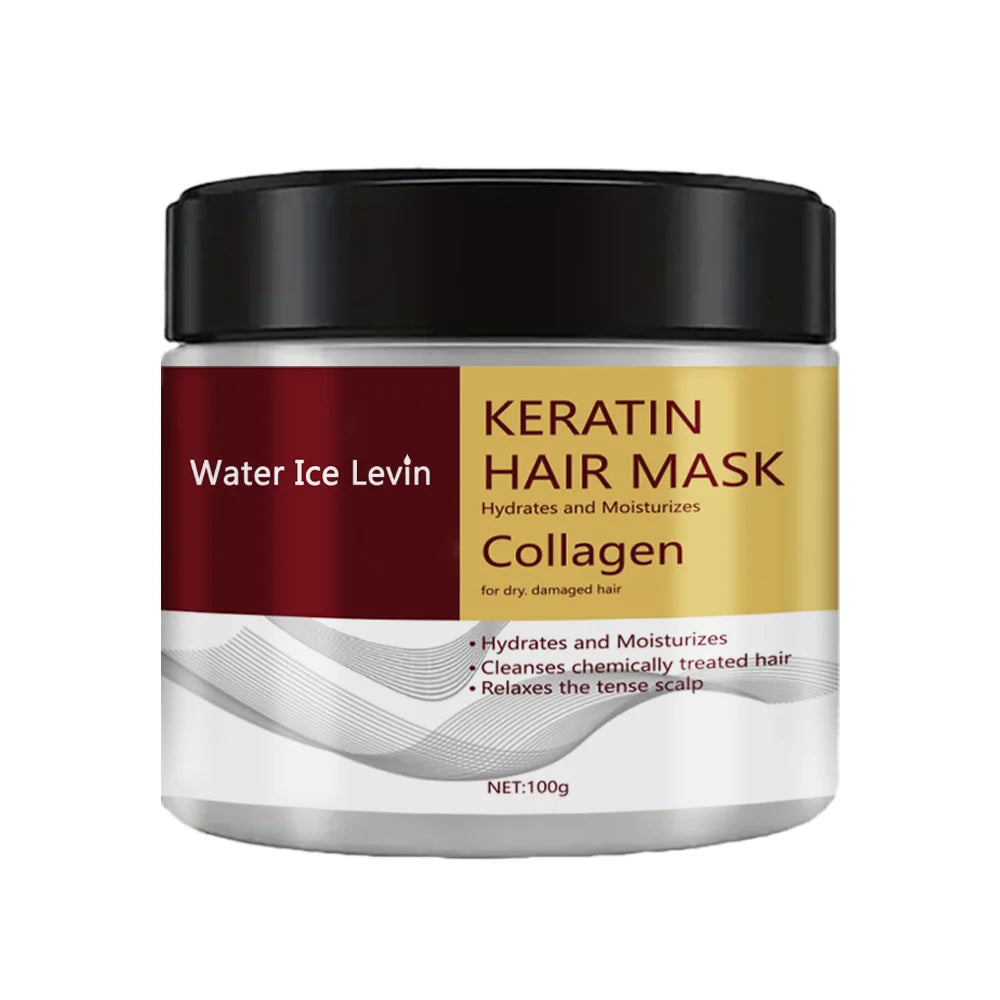 Mascarilla Capilar de Colágeno y Queratina - Reparación Intensiva de Daño y Frizz. Controla la Grasa e Hidrata. Cabello Suave y Liso.