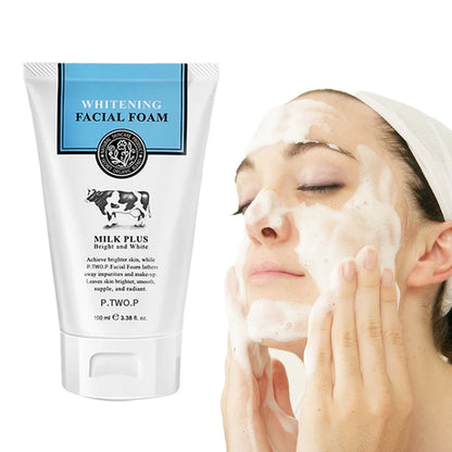 Limpiador Facial Blanqueador PTWOP (Espuma) - Limpieza Profunda, Control Grasa, Acné y Minimiza Poros. Hidratante y Exfoliante.