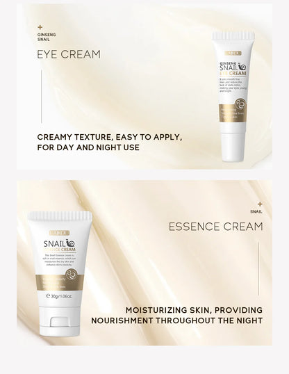 Kit Facial LAIKOU 3 Piezas (Sérum + Crema Facial + Ojos) con Vitamina C, Oro 24K y Sakura - Tratamiento Completo Antiarrugas e Hidratante.