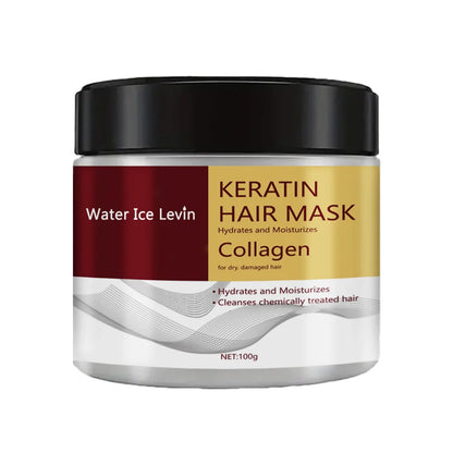 Mascarilla Capilar de Colágeno y Queratina - Reparación Intensiva de Daño y Frizz. Controla la Grasa e Hidrata. Cabello Suave y Liso.