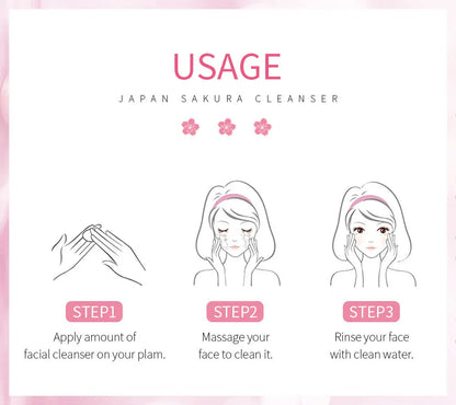 Laikou Sakura Whitening Facial Cleanser (Espuma/Leche Limpiadora Facial de Sakura)