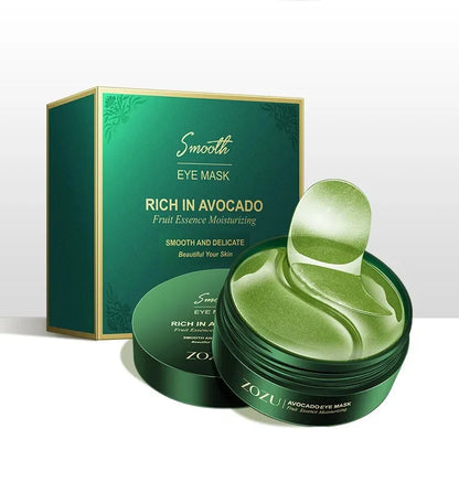 Parches para Ojos (60/120 Uds) con Aguacate y Oro - Tratamiento Hidratante y Reafirmante para Reducir Bolsas, Ojeras y Arrugas.