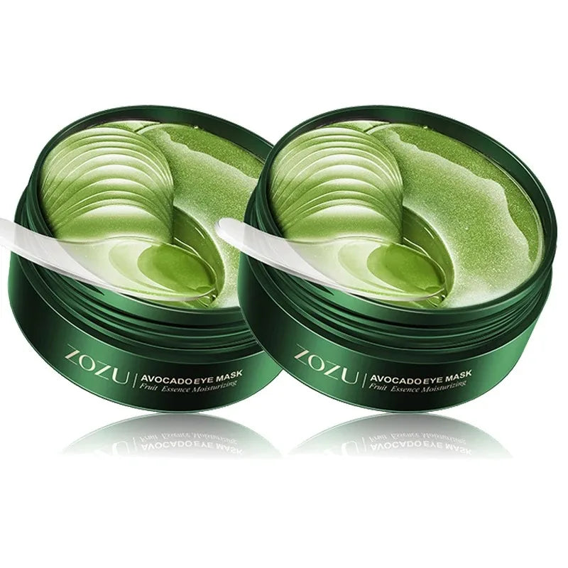Parches para Ojos (60/120 Uds) con Aguacate y Oro - Tratamiento Hidratante y Reafirmante para Reducir Bolsas, Ojeras y Arrugas.