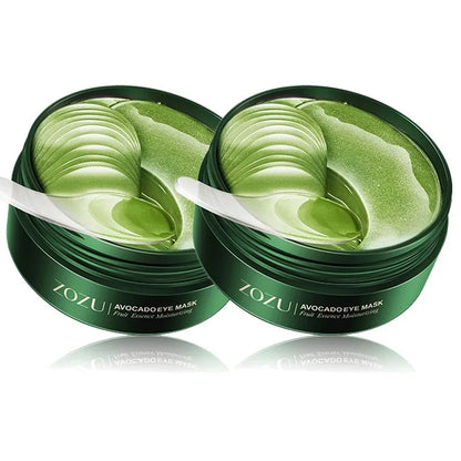 Parches para Ojos (60/120 Uds) con Aguacate y Oro - Tratamiento Hidratante y Reafirmante para Reducir Bolsas, Ojeras y Arrugas.