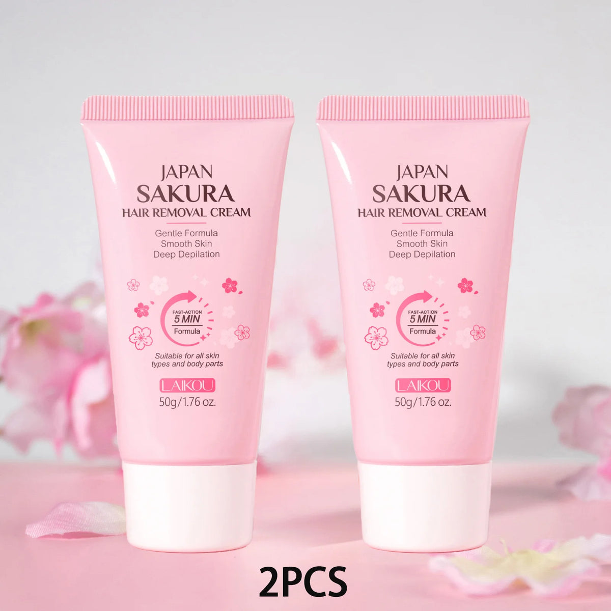 Crema Depilatoria Indolora LAIKOU: Fórmula Suave para Zonas Íntimas con Inhibidor del Crecimiento.
