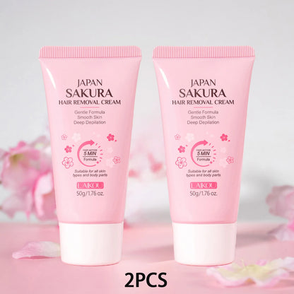 Crema Depilatoria Indolora LAIKOU: Fórmula Suave para Zonas Íntimas con Inhibidor del Crecimiento.