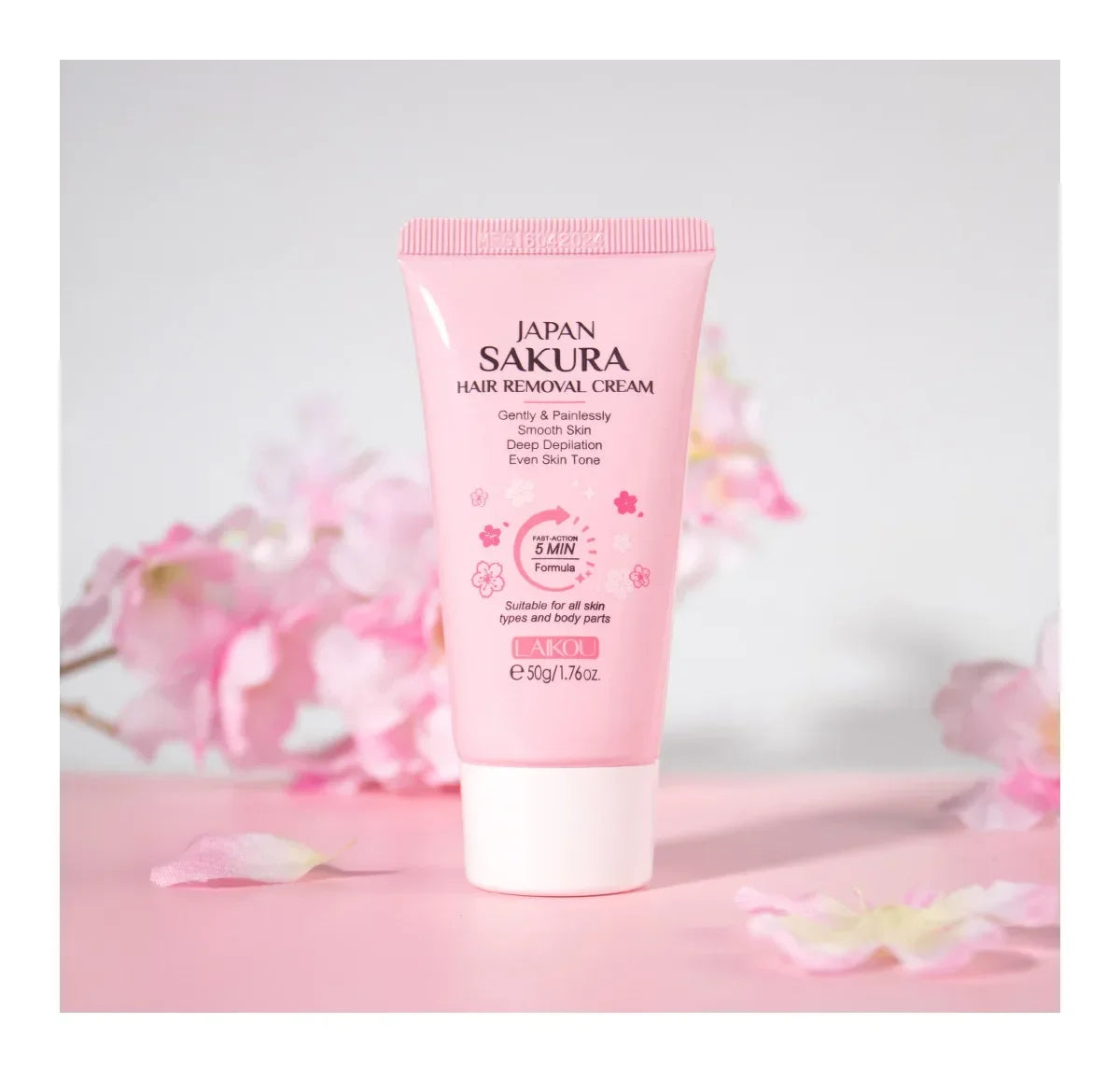 Crema Depilatoria Indolora LAIKOU: Fórmula Suave para Zonas Íntimas con Inhibidor del Crecimiento.