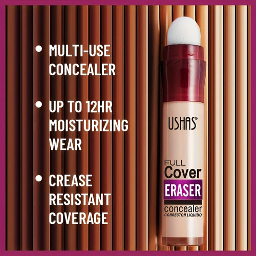 Corrector Líquido con Aplicador de Esponja - Cobertura Total de Ojeras, Acné y Manchas. Larga Duración e Hidratante.