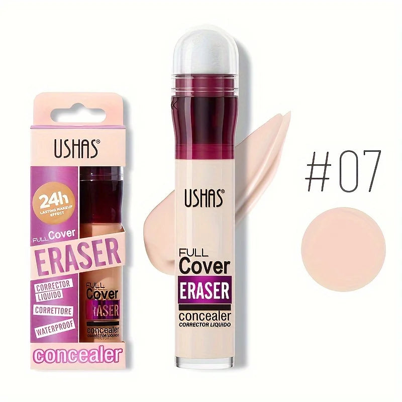 Corrector Líquido con Aplicador de Esponja - Cobertura Total de Ojeras, Acné y Manchas. Larga Duración e Hidratante.