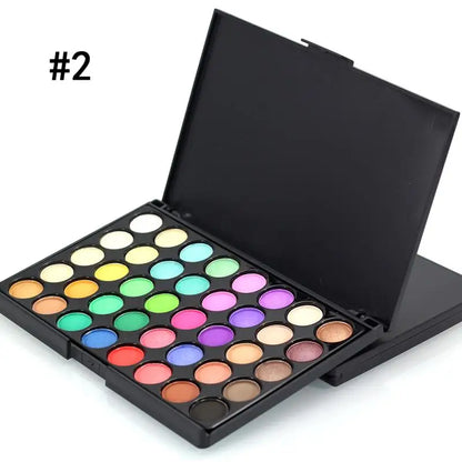 Paleta de Sombras Profesional (40/74/78 Colores) - Acabados Glitter y Mate. Larga Duración y Resistente al Agua. Kit de Maquillaje.