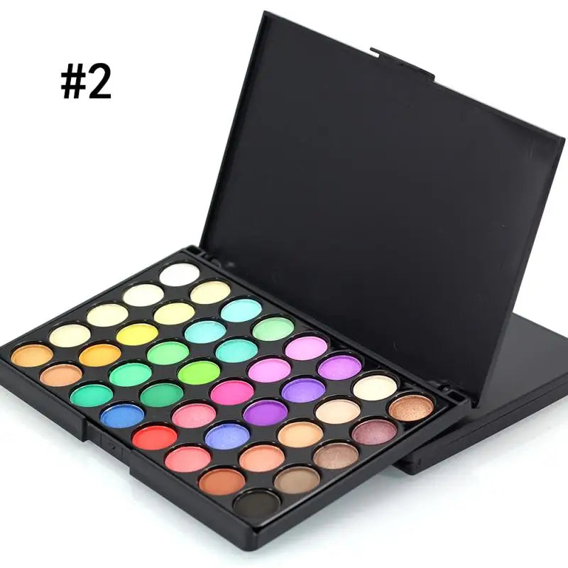 Paleta de Sombras Profesional (40/74/78 Colores) - Acabados Glitter y Mate. Larga Duración y Resistente al Agua. Kit de Maquillaje.