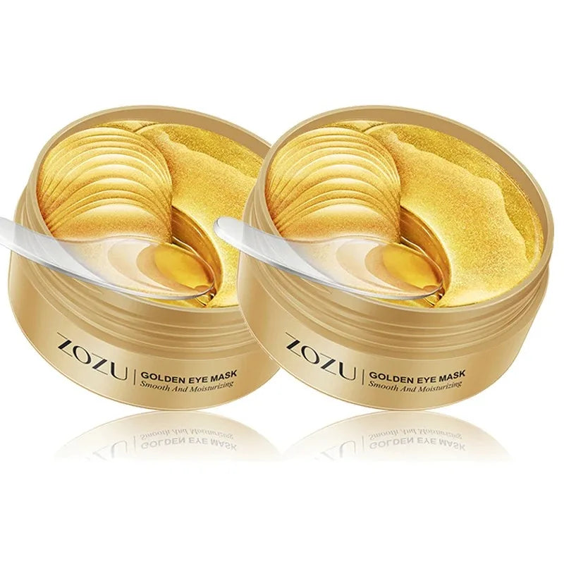 Parches para Ojos (60/120 Uds) con Aguacate y Oro - Tratamiento Hidratante y Reafirmante para Reducir Bolsas, Ojeras y Arrugas.
