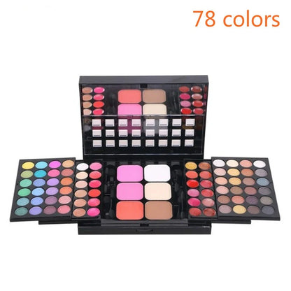 Paleta de Sombras Profesional (40/74/78 Colores) - Acabados Glitter y Mate. Larga Duración y Resistente al Agua. Kit de Maquillaje.
